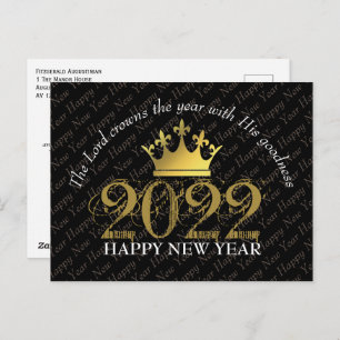 Cartão Postal feliz ano novo-cristão do ano de colheita de 2022