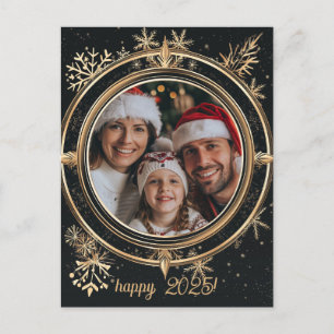 Cartão Postal Feliz ano novo Elegante de inverno