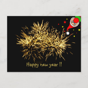 Cartão Postal Feliz ano novo engraçado!