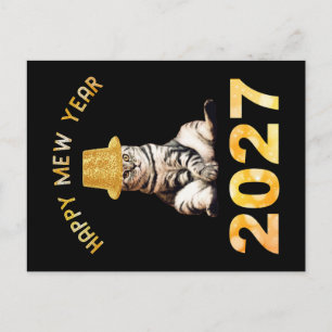 Cartão Postal Feliz Ano Novo Mew 2027