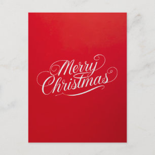 Cartão Postal Feliz Ano Novo Natal Alegre Temporada de Férias