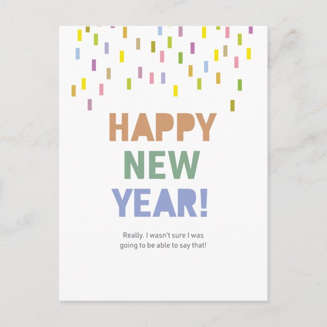 Cartão Postal Feliz ano novo / Podemos Realmente Dizer Isso! (Frente)