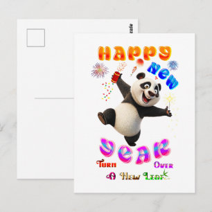 Cartão Postal Feliz Ano Novo Recomece
