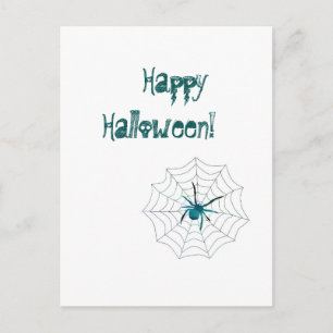Cartão Postal Feliz aranha de Halloween!