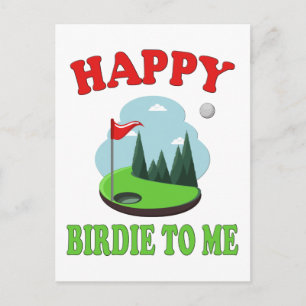 Cartão Postal Feliz Birdie Para Mim - Golfe Divertido para Anive