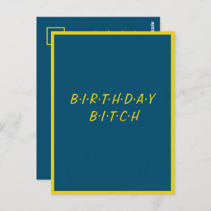 Cartão Postal FELIZ BIRTHDAY, melhor amigo, personalizado