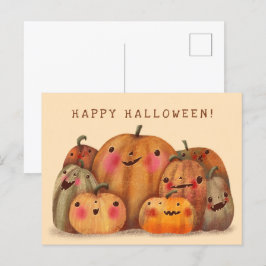 Cartão Postal Feliz Bombeiros - Bom Dia das Bruxas
