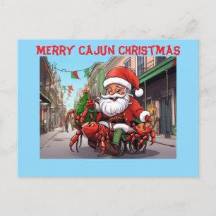 Cartão Postal Feliz Cajun Natal