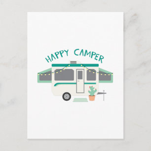 Cartão Postal Feliz Camper