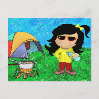 Cartão Postal Feliz Camper