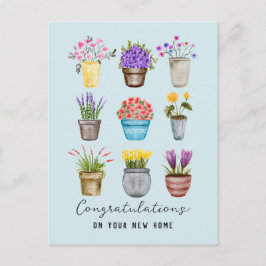 Cartão Postal Feliz Casa Nova Parabéns pela Mudança Chic