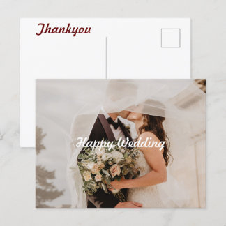 Cartão Postal Feliz Casamento 2