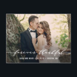 Cartão Postal Feliz Casamento Obrigado Cartaz<br><div class="desc">Enviar sua nota de agradecimento será uma brisa com este obrigado e chique que você faz. Visite nossa sala de exposição de designs em WWW.BERRYBERRYSWEET.COM</div>