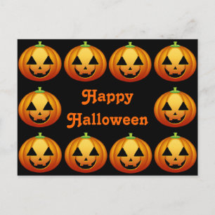 Cartão postal Feliz de Halloween Pumpkin