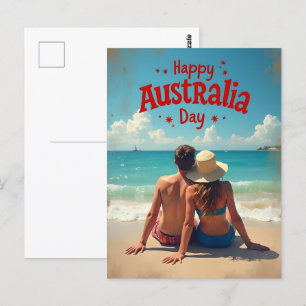 Cartão Postal Feliz Dia da Austrália
