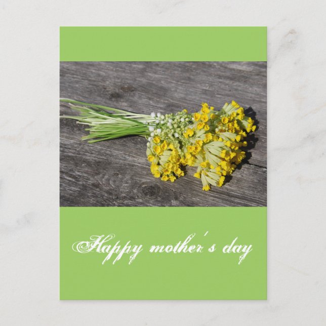 Cartão Postal Feliz dia da mãe (Frente)
