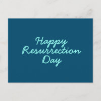 Feliz Dia da Ressurreição em Azul