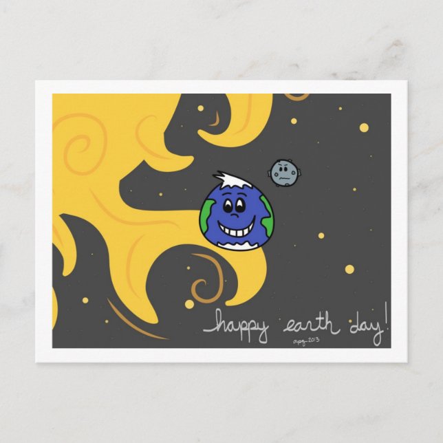 Cartão Postal Feliz Dia da Terra - Cartão-postal (Frente)