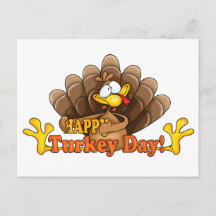 Cartão Postal Feliz Dia da Turquia