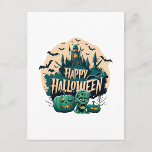 Cartão Postal Feliz Dia das Bruxas