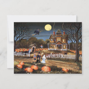 Cartão Postal Feliz Dia das Bruxas