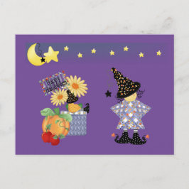 Cartão Postal Feliz Dia das Bruxas 3