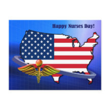 Feliz Dia das Enfermeiras. Patriótico dos EUA