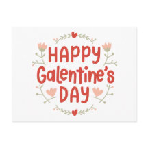 Feliz Dia das Galentinas - design floral