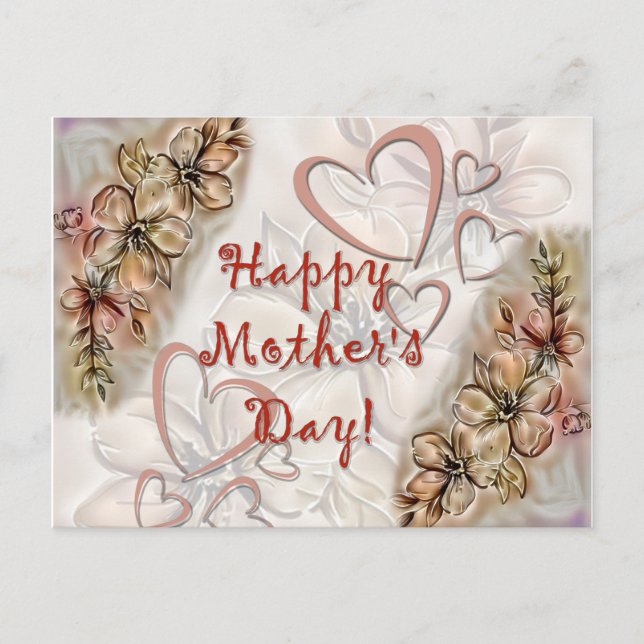 Cartão Postal Feliz Dia das Mães! (Frente)