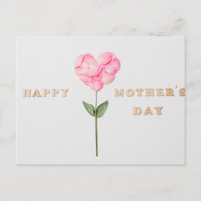 Cartão Postal Feliz Dia das Mães (Frente)