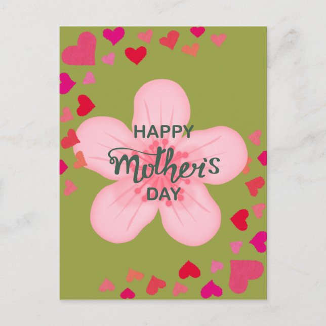 CARTÃO POSTAL FELIZ DIA DAS MÃES  (Frente)