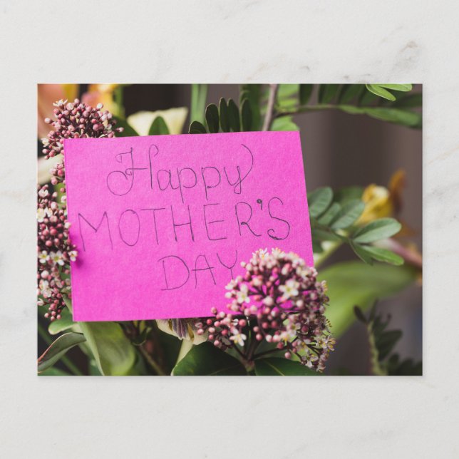 Cartão Postal Feliz Dia das Mães (Frente)