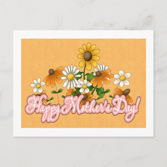 Cartão Postal Feliz Dia das Mães (Frente)