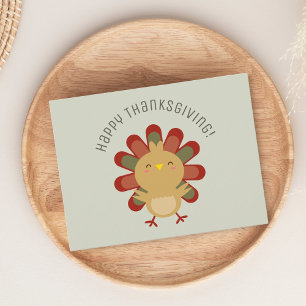 Cartão Postal Feliz Dia de Ação de Graças da Turquia, Celebra