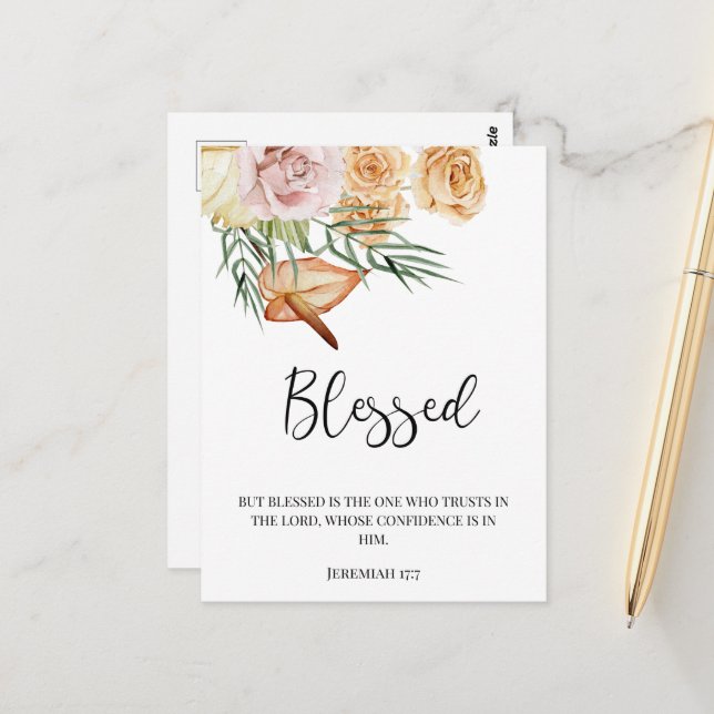 Cartão Postal Feliz Dia de Ação de Graças do outono (Frente/Verso In Situ)