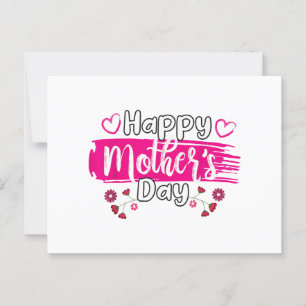 Cartão Postal Feliz Dia de as mães 2025 Tshirt para Mulheres Mãe