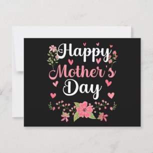 Cartão Postal Feliz Dia de as mães, Mamãe Frita, Mulher Frita Fo