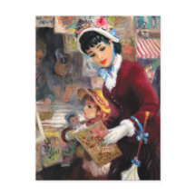 Feliz Dia de as mães. Vintage Art