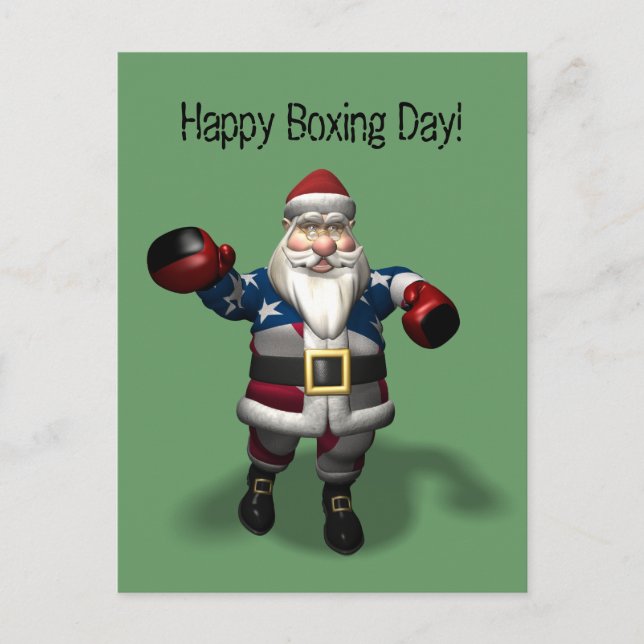 Cartão Postal Feliz Dia de Boxing! (Frente)