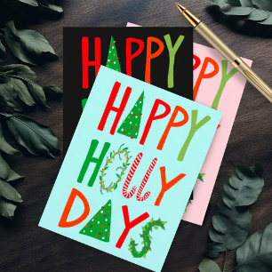 Cartão Postal FELIZ DIA DE Férias Bons Natal Natal Natal