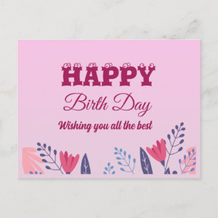 Cartão Postal Feliz dia de nascimento 😍 😍 😍