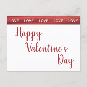 Cartão Postal Feliz dia de os namorados de amor