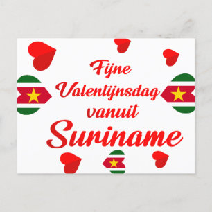 Cartão Postal Feliz dia de os namorados do Suriname