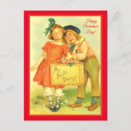 Cartão Postal Feliz dia de os namorados Engraçado, Garoto e Garo