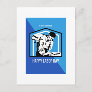 Cartão Postal Feliz Dia de Trabalho Fellow - Poster