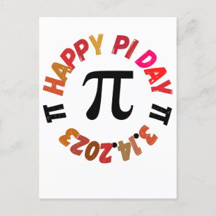 Cartão Postal Feliz Dia do Pi 3.14.2023 