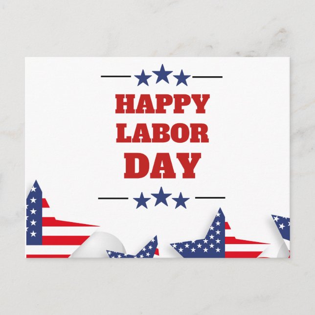 Cartão Postal Feliz Dia do Trabalho (Frente)