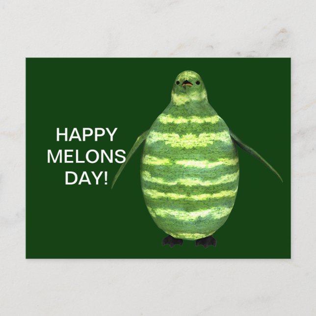 Cartão Postal Feliz Dia dos Melões! (Frente)