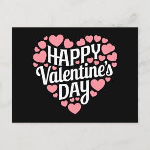 Cartão Postal Feliz Dia dos Namorados Divertido Coração Amor Dia