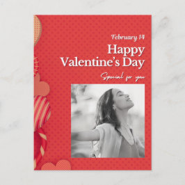 Cartão Postal Feliz dia dos namorados Foto Personalizada Coraçõe
